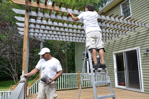 deck staining residential